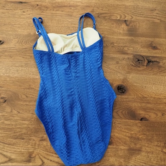 La Blanca sz 8 blue swirl one piece swimsuit - Picture 4 of 16
